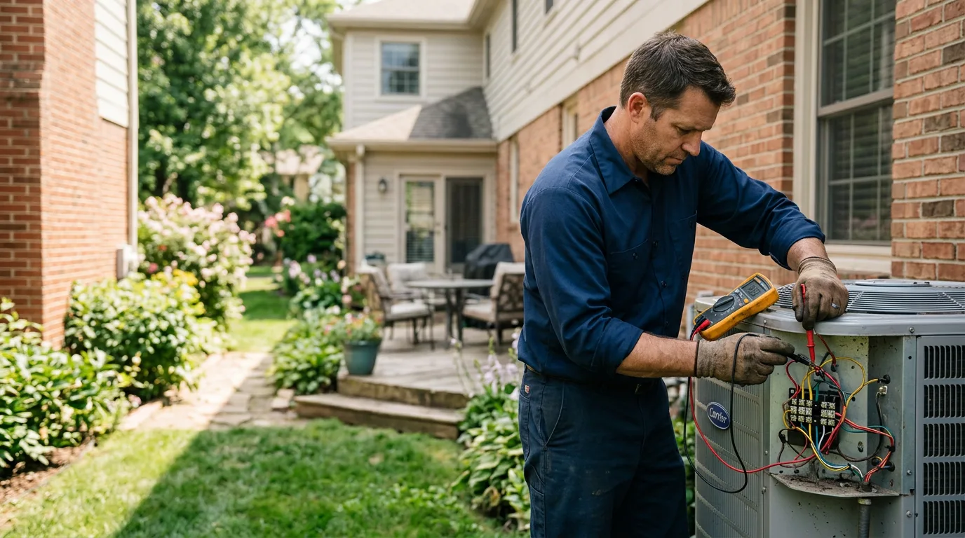 HVAC technician working near Lenox, IA